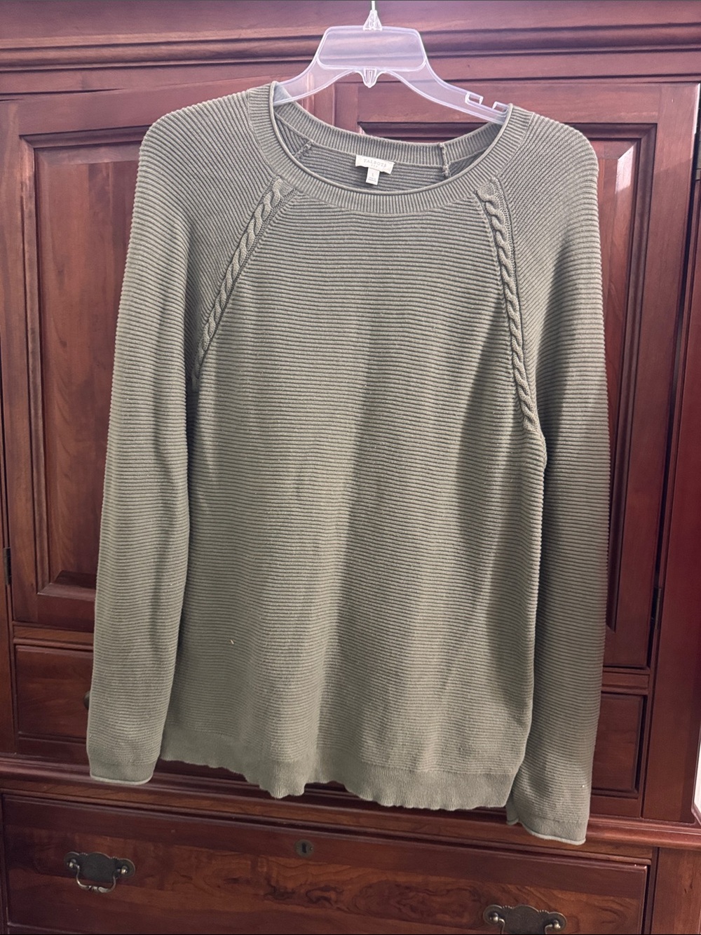 Talbots Green Crewneck Sweater Size Large